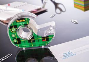 Scotch plakband Magic  Tape ft 19 mm x 25 m, blister met dispenser en 1 rolletje