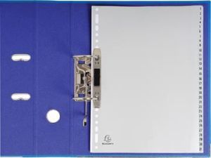 Exacompta tabbladen numeriek voor ft A4, uit PP, 31 tabs, grijs