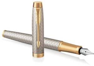 Parker IM Premium vulpen fijn, zilver GT