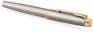 Parker IM Premium vulpen fijn, zilver GT