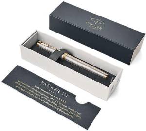 Parker IM Premium vulpen fijn, zilver GT
