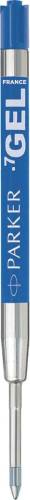 Parker Quink Gel vulling voor balpen medium, blauw, blister met 2 stuks