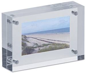 MAUL fotolijst acryl 7.5x5x2cm magnetisch verbonden op de hoeken