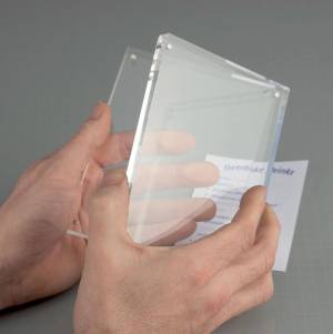 MAUL fotolijst acryl 11.5x9x2.4cm magnetisch verbonden op de hoeken