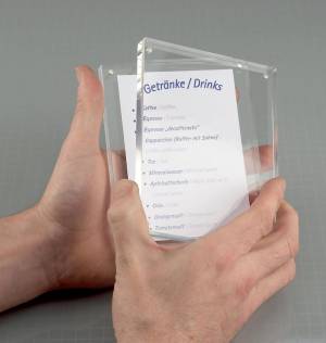 MAUL fotolijst acryl 11.5x9x2.4cm magnetisch verbonden op de hoeken