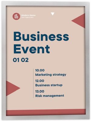 Europel zelfklevend kader ft A3, zilver, pak van 2 stuks