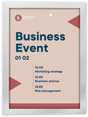 Europel zelfklevend kader ft A4, zilver, pak van 2 stuks