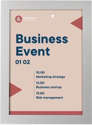 Europel zelfklevend kader ft A5, zilver, pak van 2 stuks