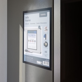 Europel magnetisch kader, zwart, ft A3, pak van 5 stuks