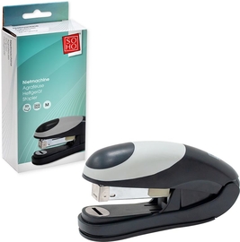 SOHO nietmachine half strip, 30 blad, kunststof, zwart