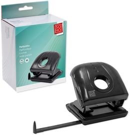 SOHO perforateur, m&eacute;tal, 30 feuilles, noir