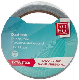 SOHO ducttape, 48 mm x 10 m, grijs