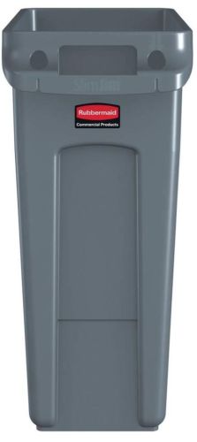 Rubbermaid afvalcontainer Slim Jim, 60 liter, grijs