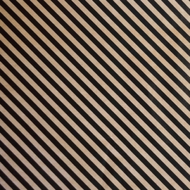 Papier cadeau, 70 cm x 2 m, kraft, noir