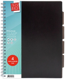 SOHO collegeblok Projectboek, A4, 120 vel, geassorteerde kleuren