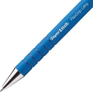 Paper Mate balpen Flexgrip Ultra RT medium, blauw, blister van 2 stuks