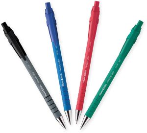 Paper Mate balpen Flexgrip Ultra RT medium, blauw, blister van 2 stuks