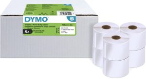 Dymo Value Pack: etiketten LabelWriter ft 101 x 54 mm, wit, doos van 6 x 220 etiketten