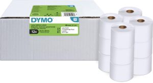 Dymo Value Pack: etiketten LabelWriter ft 89 x 36 mm, wit, doos van 12 x 260 etiketten