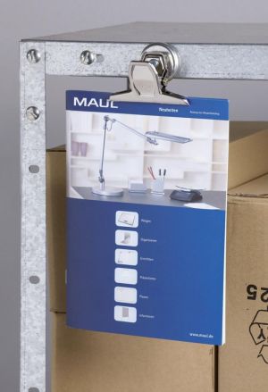MAUL papierklem bulldogclip magnetisch 75mm blister 3 st verchroomd
