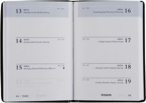 Brepols agenda Armada Seta 4 langues, bleu 2026