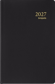 Brepols agenda Delta Seta 6-talig, zwart, 2027