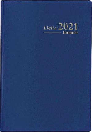 Brepols agenda Delta Seta 6 langues, bleu 2026
