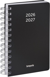 Brepols journal de classe Wire-O, noir, 2026-2027