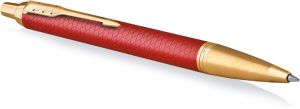 Parker IM Premium balpen, medium, in giftbox, Deep red (rood/goud)
