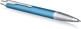 Parker IM Premium balpen, medium, in giftbox, Blue (blauw/zilver)