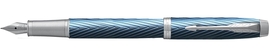 Parker IM Premium vulpen, fijn, in giftbox, blue (blauw/zilver)