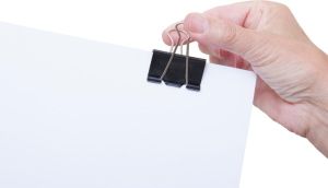 MAUL papierklem foldback 40mm blister 6 zwart