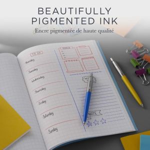 Parker ECO balpen navulling, medium, zwart, 20 stuks