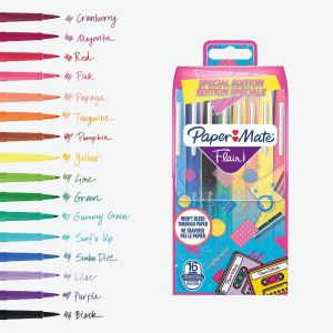 Paper Mate viltstift Flair Retro, blister van 16 stuks