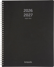 Brepols journal de classe A4 Polyprop, noir, 2026-2027