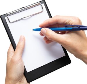 MAUL klemplaat A6 staand zwart