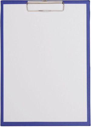 MAUL klemplaat Poly, PP folie, A4 staand, blauw