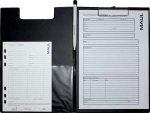 MAUL klembordmap met insteek binnenzijde A4 staand zwart