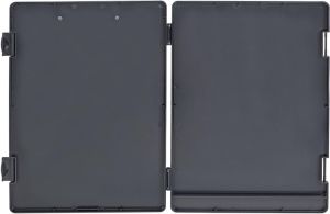 MAUL klembordkoffer Lefty hard kunststof PP linksdraaiend open A4 33.5x24.5x2.5cm zwart