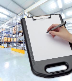 MAUL klembordkoffer Breed hard kunststof PP met handvat A4 41.5x25.8x5.3cm zwart