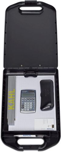 MAUL klembordkoffer Breed hard kunststof PP met handvat A4 41.5x25.8x5.3cm zwart