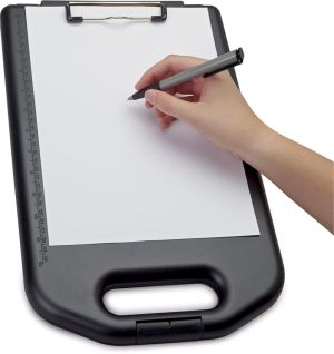 MAUL klembordkoffer Breed hard kunststof PP met handvat A4 41.5x25.8x5.3cm zwart