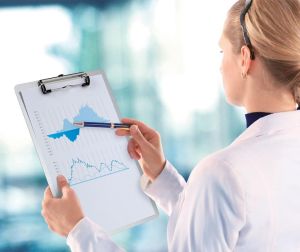 MAUL Porte-bloc Aluminium A4 portrait, avec pince plate