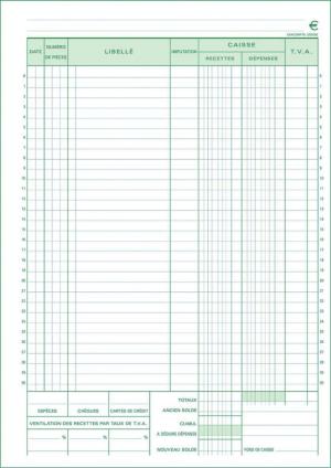 Exacompta RECETTES CAISSE NCR 29,7X21 FR