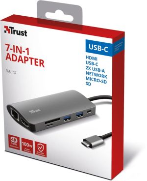 Trust Dalyx 7-en-1  USB-C Multiport Adaptateur
