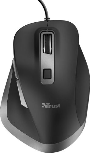 Trust Fyda Comfort muis, zwart