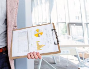 MAUL klemplaat Basic, hardboard karton, A4 staand, bruin