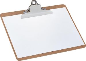 MAUL klemplaat Classic, hardboard karton, A4 liggend, bruin