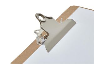 MAUL klemplaat Classic, hardboard karton, A4 liggend, bruin