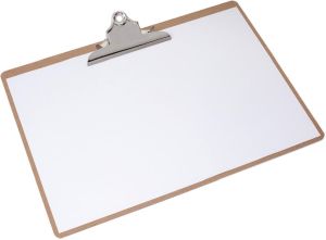 MAUL klemplaat Classic, hardboard karton, A3 liggend, bruin